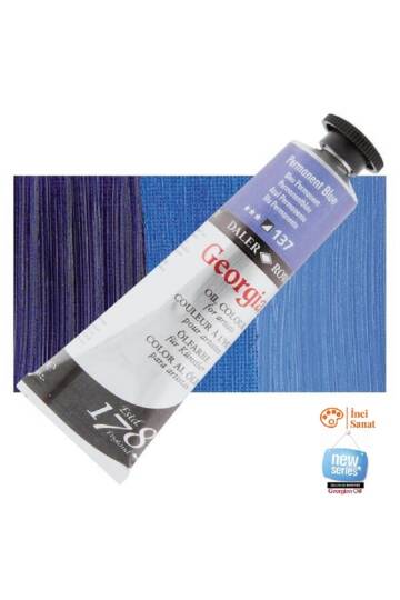 Georgian N137 Permanent Blue Yağlı Boya 38ml Profesyonel Oil Colour New Series