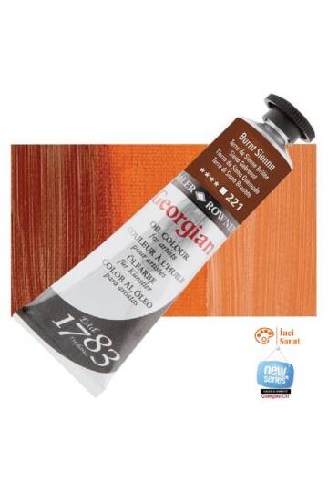 Georgian N221 Burnt Sienna Yağlı Boya 38ml Profesyonel Oil Colour New Series
