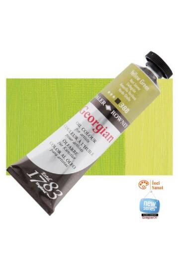 Georgian N388 Yellow Green Yağlı Boya 38ml Profesyonel Oil Colour New Series
