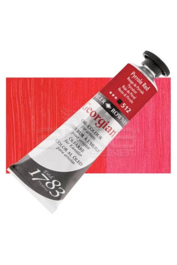 Georgian N512 Pyrrole Red Yağlı Boya 38ml Profesyonel Oil Colour New Series