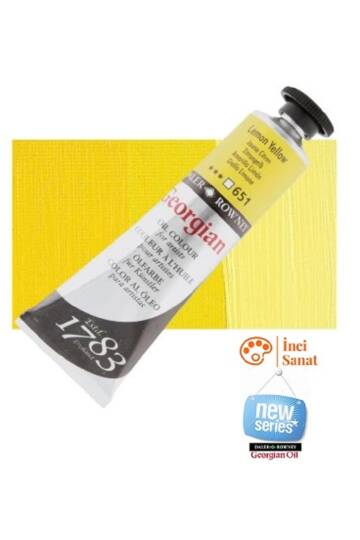Georgian N651 Lemon Yellow Yağlı Boya 38ml Profesyonel Oil Colour New Series