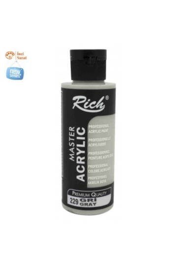 Gri Boya Akrilik 120cc Master N229 Yoğun Pigment ve Üstüm Kapatıcılık