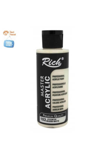 Kemik Boya Akrilik 120cc Master N102 Yoğun Pigment ve Üstüm Kapatıcılık