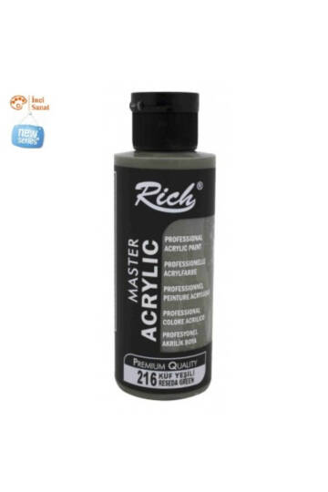 Küf Yeşili Boya Akrilik 120cc Master N216 Yoğun Pigment ve Üstüm Kapatıcılık