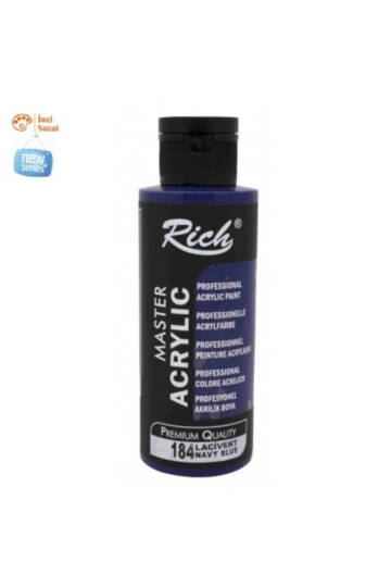 Lacivert Boya Akrilik 120cc Master N184 Yoğun Pigment ve Üstüm Kapatıcılık