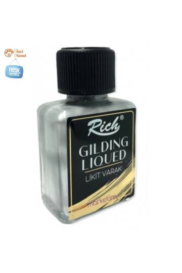 Likit Varak Gilding Liquid Gümüş Silver 75cc