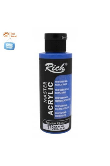 Mavi Boya Akrilik 120cc Master N178 Yoğun Pigment ve Üstüm Kapatıcılık