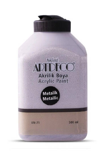 Metalik Akrilik Boya 500 ml. 3722 METALİK GÜMÜŞ