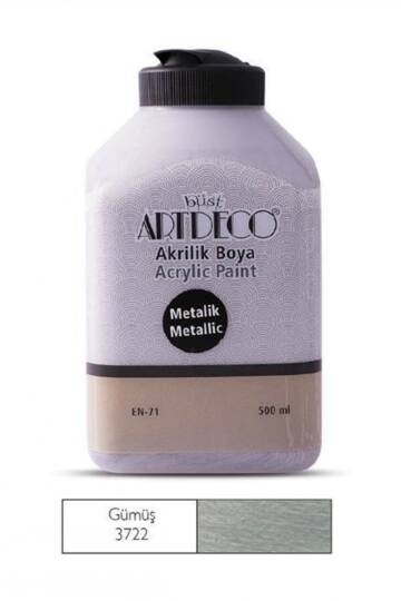 Metalik Akrilik Boya 500ml Gümüş 3722