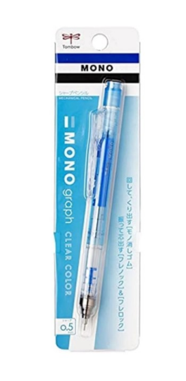 Mono Graph Mekanik Kurşun Kalem 0.5 mm Şeffaf Mavi