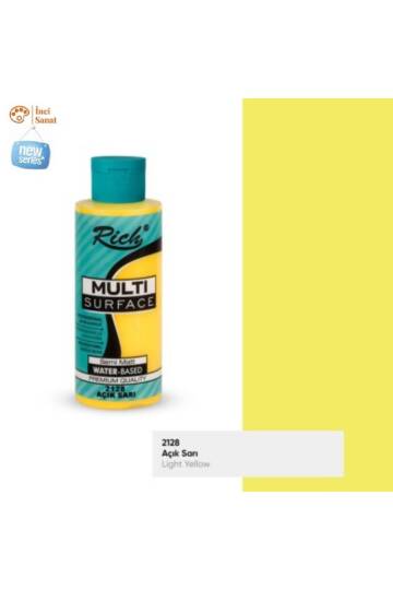 Multi Surface Açık Sarı N2128 Her Yüzey Akrilik Boya (Cam,Ahşap,Tuval,Seramik,Plastik,Duvar) 120cc