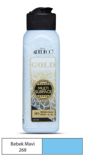 Multi Surface Akrilik Boya 140 ml Bebek Mavi 268