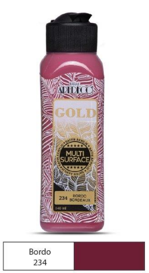 Multi Surface Akrilik Boya 140 ml Bordo 234