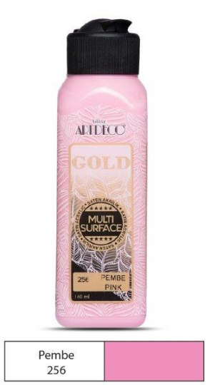 Multi Surface Akrilik Boya 140 ml Pembe 256