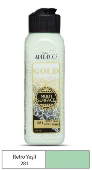 Multi Surface Akrilik Boya 140 ml Retro Yeşil 281