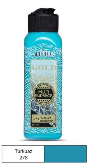 Multi Surface Akrilik Boya 140 ml Turkuaz 278