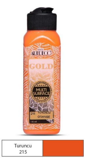 Multi Surface Akrilik Boya 140 ml Turuncu 215