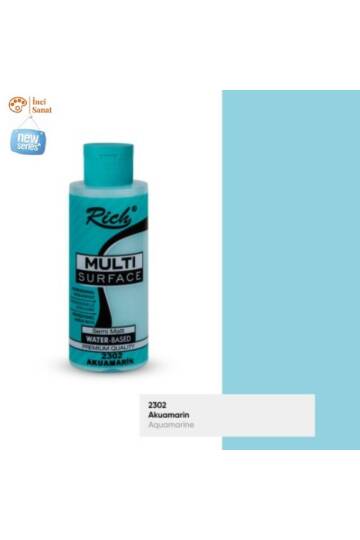 Multi Surface Akuamarin N2302 Her Yüzey Akrilik Boya (Cam,Ahşap,Tuval,Seramik,Plastik) 120cc