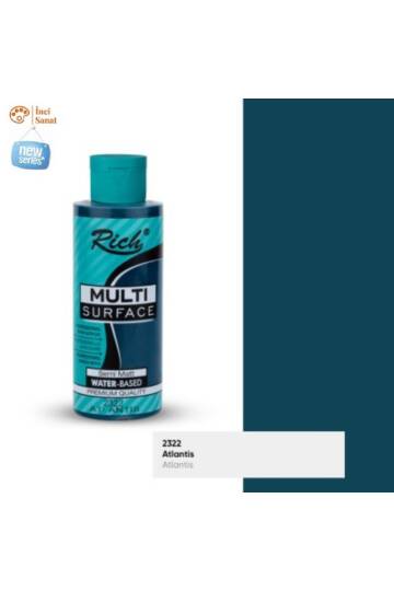 Multi Surface Atlantis N2322 Her Yüzey Akrilik Boya (Cam,Ahşap,Tuval,Seramik,Plastik,Duvar) 120cc