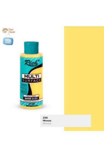 Multi Surface Mimoza N2130 Her Yüzey Akrilik Boya (Cam,Ahşap,Tuval,Seramik,Plastik,Duvar) 120cc