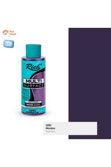 Multi Surface Mürdüm N2250 Her Yüzey Akrilik Boya (Cam,Ahşap,Tuval,Seramik,Plastik,Duvar) 120cc