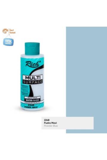 Multi Surface Pudra Mavi N2248 Her Yüzey Akrilik Boya (Cam,Ahşap,Tuval,Seramik,Plastik) 120cc