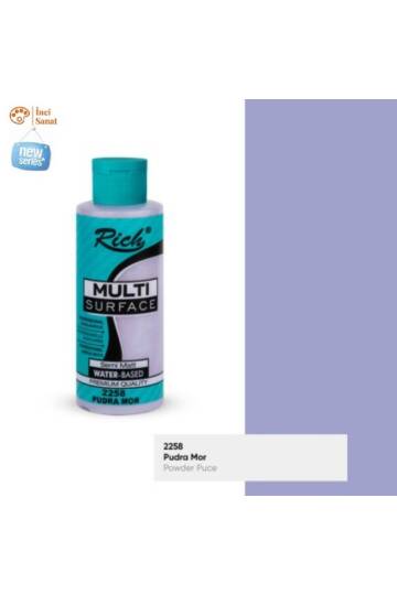 Multi Surface Pudra Mor N2258 Her Yüzey Akrilik Boya (Cam,Ahşap,Tuval,Seramik,Plastik) 120cc