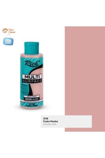 Multi Surface Pudra N2148 Her Yüzey Akrilik Boya (Cam,Ahşap,Tuval,Seramik,Plastik,Duvar) 120cc