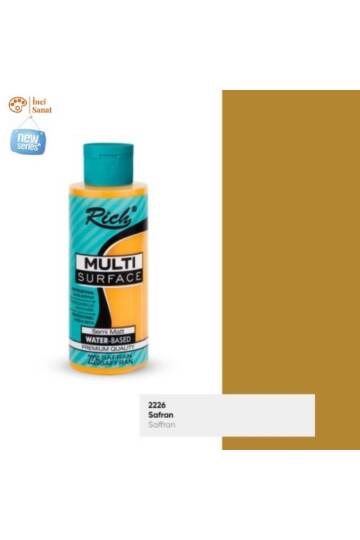 Multi Surface Safran N2226 Her Yüzey Akrilik Boya (Cam,Ahşap,Tuval,Seramik,Plastik,Duvar) 120cc