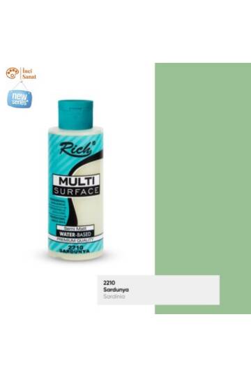 Multi Surface Sardunya N2210 Her Yüzey Akrilik Boya (Cam,Ahşap,Tuval,Seramik,Plastik,Duvar) 120cc