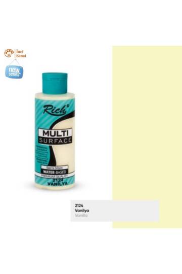 Multi Surface Vanilya N2124 Her Yüzey Akrilik Boya (Cam,Ahşap,Tuval,Seramik,Plastik,Duvar) 120cc