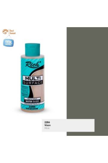 Multi Surface Vizon N2286 Her Yüzey Akrilik Boya (Cam,Ahşap,Tuval,Seramik,Plastik,Duvar) 120cc