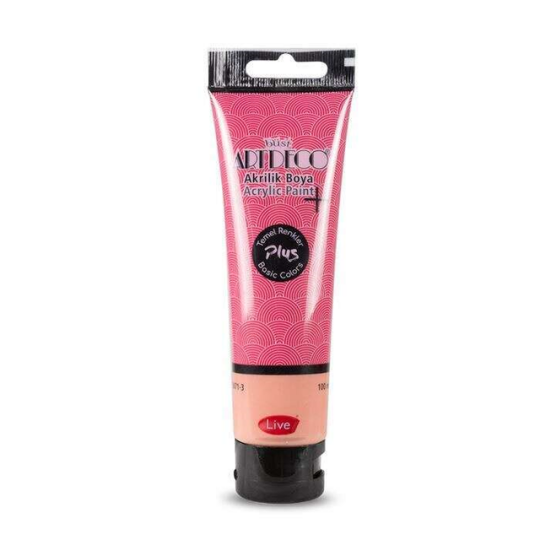Plus Akrilik Boya 100 ml Tüp Bordo 424