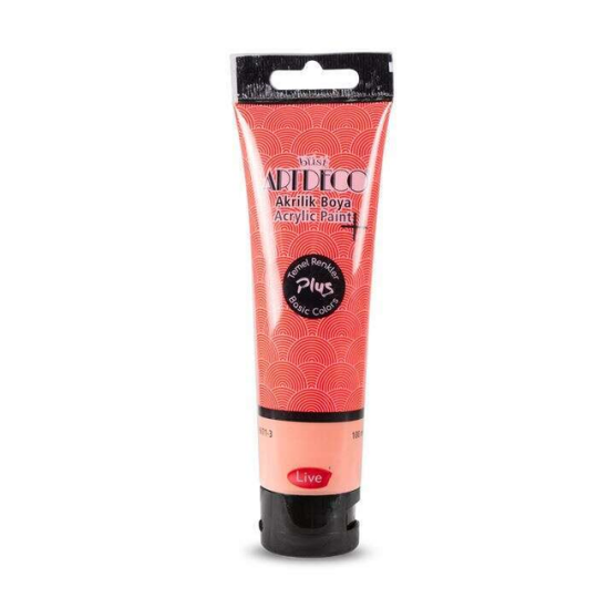 Plus Akrilik Boya 100 ml Tüp Kırmızı 417