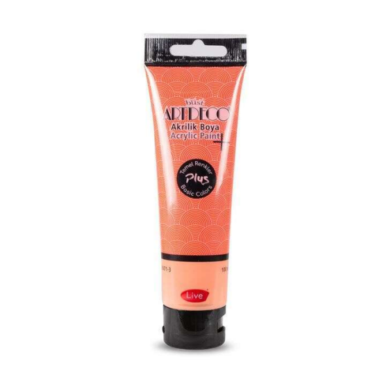 Plus Akrilik Boya 100 ml Tüp Kızıl 414
