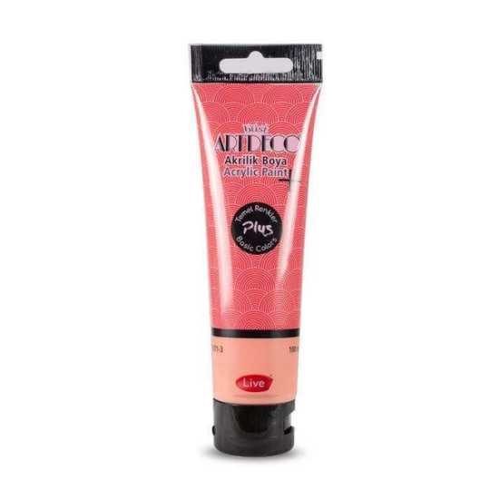 Plus Akrilik Boya 100 ml Tüp Koyu Kırmızı 420