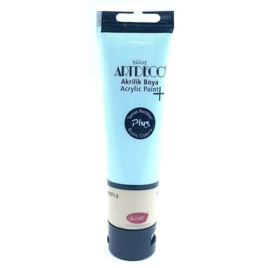 Plus Akrilik Boya 100 ml Tüp Toz Mavi 440