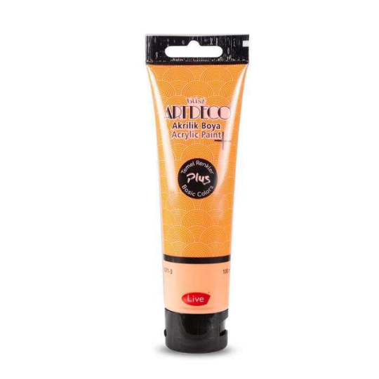 Plus Akrilik Boya 100 ml Tüp Turuncu 410