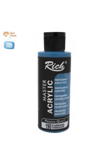 Turkuaz Boya Akrilik 120cc Master N190 Yoğun Pigment ve Üstüm Kapatıcılık