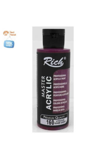 Vişne Boya Akrilik 120cc Master N160 Yoğun Pigment ve Üstüm Kapatıcılık