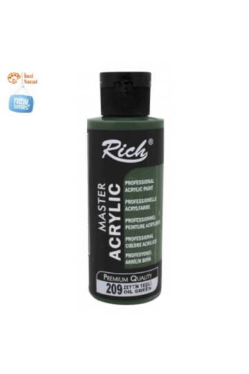 Zeytin Yeşili Boya Akrilik 120cc Master N209 Yoğun Pigment ve Üstüm Kapatıcılık